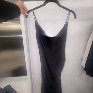 Lovers and friends Elegant Black Slip Dress